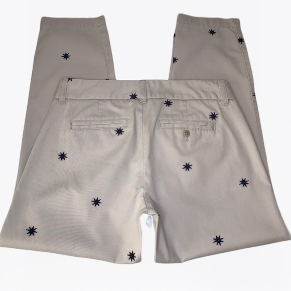 J. Crew Scout 100% Cotton Embroidered Stars Women’s Pants 0/2 - Picture 6 of 14